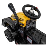 Mamido Dětský elektrický traktor G320 s radlicí žlutý