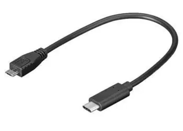 PremiumCord adaptér USB-C - microUSB 2.0 / Adaptér / 0,2 m (kur31-02)