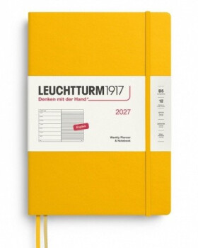 Týdenní plánovač Zápisník Sunflower, Composition B5 2027, anglicky