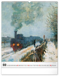 Nástěnný kalendář 2027 Notique Claude Monet, 48 x 56 cm