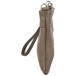 Módní dámská kožená mini crossbody kabelka Kaliopi, tmavě béžová