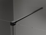MEXEN/S - Velar sprchový kout 90 x 75, transparent, černá 871-090-075-01-70