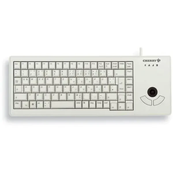 CHERRY G84-5400LUMDE-0 šedá / Klávesnice s trackballem / drátová / USB / DE layout (G84-5400LUMDE-0)