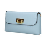 Stylová dámská kožená crossbody kabelka Clara, modrá