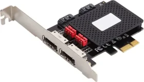 MicroConnect PCIe SATA III rozšiřujicí karta ASM1061 (MC-SATA3-T4)