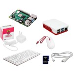 Raspberry Pi® Touch-Kit DIY Raspberry Pi® 4 B 4 GB 4 x 1.5 GHz vč. dotykového displeje, vč. pouzdra, vč. napájecího zdro