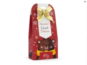 Italské kakaové pralinky Veselé Vánoce s Medvědem 100g