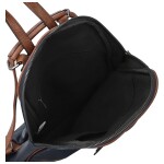 Trendy dámský koženkový kabelko-batůžek Lykos, tmavě modrý