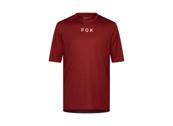 Fox Ranger Wordmark pánský dres krátký rukáv Rust Brown vel. M