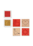 Konges Sløjd Kreativní sada pro děti v úložném boxu Tiger / Rose Glitter Rose Glitter, plast