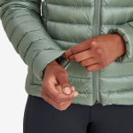 Dámská péřová bunda Montane Anti-freeze Hoodie pale sage