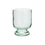 MADAM STOLTZ Sklenice Hammered Light Green 200 ml, zelená barva, sklo