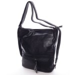 Dámská trendová kabelka batoh přes rameno Estefani, černá