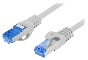 Lanberg Patchcord CAT6a S/FTP 1 m šedá / Patch kabel / LSZH / CCA (PCF6A-10CC-0100-S)
