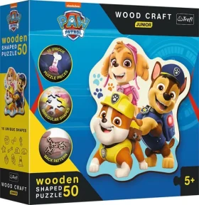 Trefl Wood Craft Junior - Puzzle - Tlapková patrola