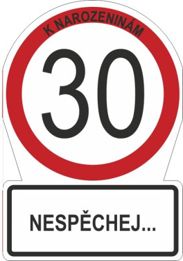 Přání M - Dopravní značka 30 - Albi