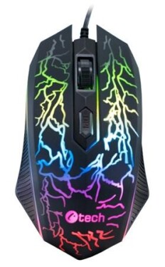 C-TECH Tychon (GM-03P) Herní myš / USB / casual gaming / 3200DPI / 7 barev podsvícení / 4 tlačítka (GM-03P)