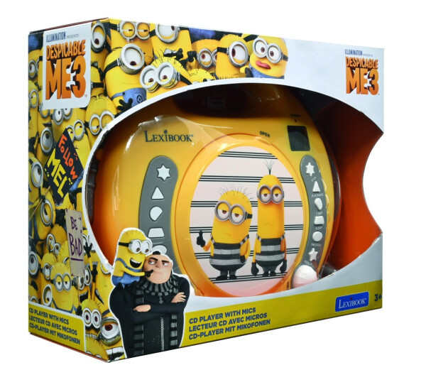 Lexibook CD přehrávač Mimoni se 2 mikrofony - Alltoys Lexibook