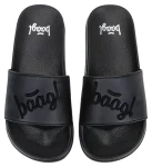 BAAGL Pantofle Logo Black vel. 45 / Domácí obuv / EVA podrážka / Protiskluzová