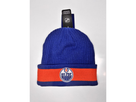 Fanatics Pánská zimní čepice Edmonton Oilers NHL A/CAP Beanie Cuff