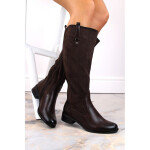 Jezzi W JEZ410B hnědé zateplené boty 36