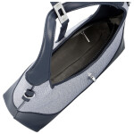 Trendy dámská koženková kabelka do ruky Lussy, tmavě modrá