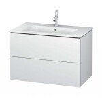 DURAVIT - L-Cube Umyvadlová skříňka 55x82x48 cm, 2 zásuvky, bílá mat LC624101818
