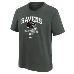 Nike Dětské tričko Baltimore Ravens NFL Helmet Essential T-Shirt Anthracite (YOUTH)