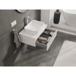 MEXEN/S - Rivel koupelnová skříňka pod umyvadlo 70 cm s deskou, 1 šuplík, reliéf , bílá mat 91A20-07023-1-BFC01