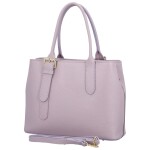 Módní dámská kožená kabelka do ruky Wahi, fialová