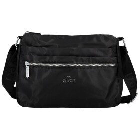Trendy dámská nylonová crossbody kabelka Nomia, černá