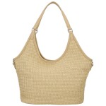 Stylová dámská kabelka na rameno Alfréda, krémová