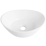 CERANO - Umyvadlo keramické - na desku - Avelia - bílá lesklá - 36x24,5 CER-680340