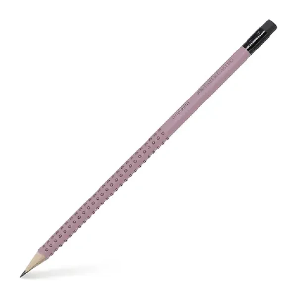 Faber-Castell Grip 2001 růžová / Grafitová tužka s gumou / trojhranná / tvrdost B (217237)
