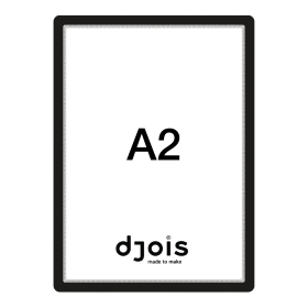 Djois samolepicí rámeček - Magneto, A2, černý, 1 ks
