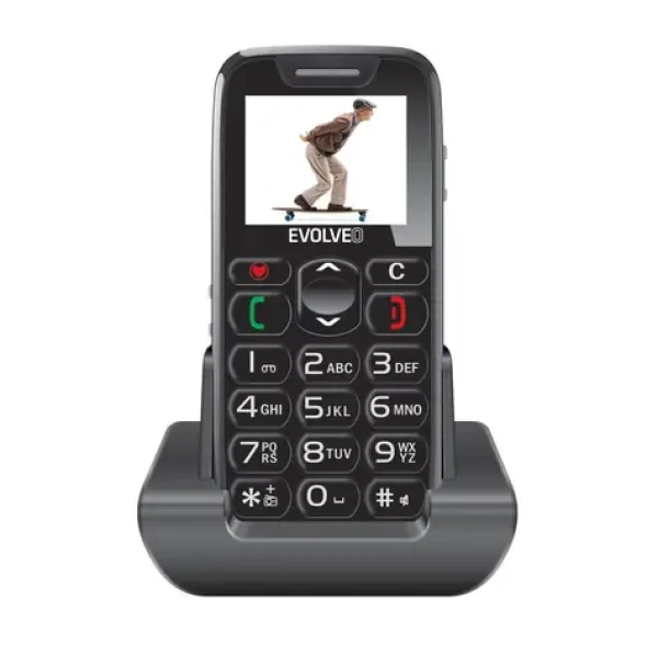 EVOLVEO EasyPhone XR + stojánek černá / 2.3" / 0.3MP / SOS / microSDHC (EP-601-XR-BK)