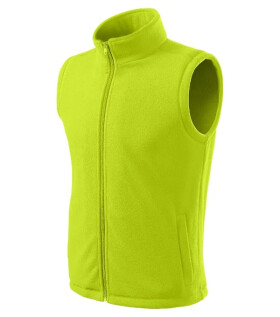 Next fleece vesta unisex limetková 3XL