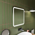 Zrcadlo s LED osvětlením Naturel Pavia 60x60 cm ZIL6060KRBV ZIL6060KRBV