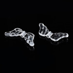 Akrylové korálky - křídla - transparentní - 29 × 12 × 3,5 mm - 10 ks