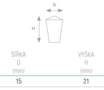Tulip Nábytková knopka Ruota chrom lesk