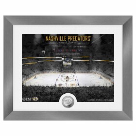 Obraz Nashville Predators NHL Art Deco Stadium Silver Coin