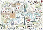 GIBSONS Puzzle Mapa Londýna