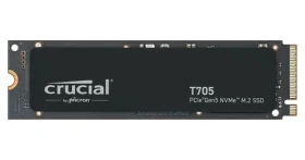 Crucial T705 4TB / M.2 2280 / PCIe Gen5 / R: 14100MBps / W: 12600MBps / MTBF: 1.5m / 5y (CT4000T705SSD3)