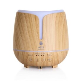 Airbi SONIC Aroma difuzér s bluetooth reproduktorem a osvětlením světlé dřevo 300 ml