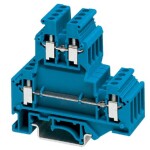 Phoenix Contact UKKB 3 BU 2771094 dvojitá svorka Pólů: 4 0.2 mm² 2.5 mm² modrá 50 ks