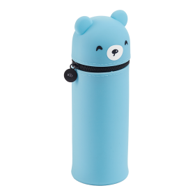 Miquelrius B2F - penál se zipem Little Pets, medvěd, sv. modrý