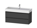 DURAVIT - Ketho.2 Umyvadlová skříňka 55x118x46 cm, 2 zásuvky, grafit mat K25279049490000