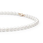 Perlový náhrdelník Francesca - stříbro 925/1000, 40 cm Bílá