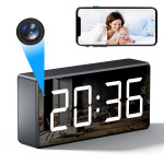 Digitální hodiny se krytou Full HD IP kamerou - B19