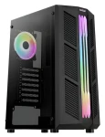 AeroCool Prime v2 černá / PC skříň / ATX / 2x USB 3.0 / Bez zdroje / průhledná bočnice (ACCM-PV29113.11)